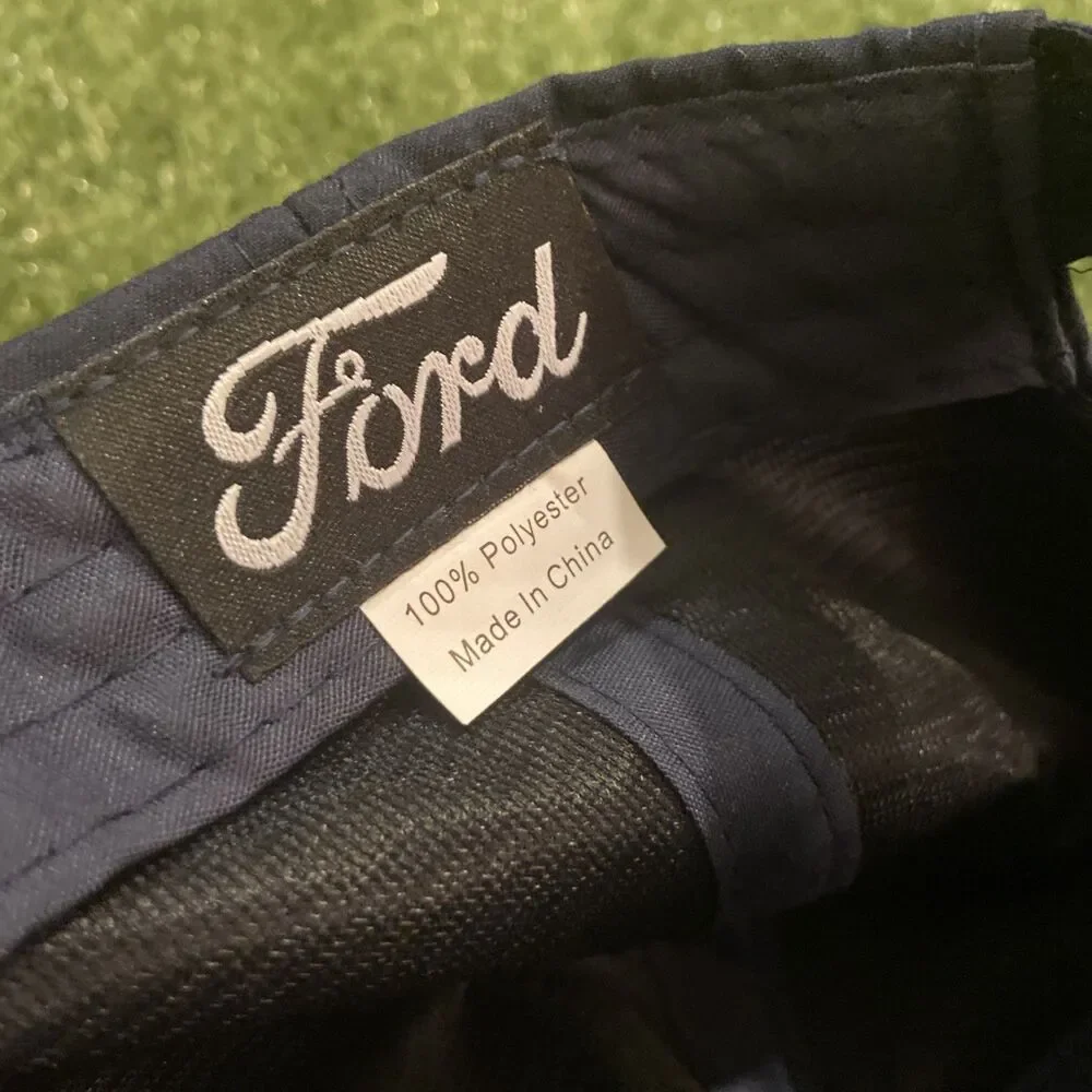 Ford Baseball Hat Navy Blue Adjustable Cap & Keychain